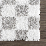 Hauteloom Atira SUSGATIRBA4 Light Gray Machine Made Polypropylene Rug