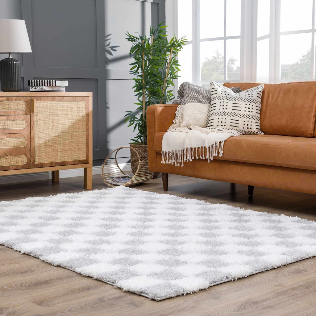 Hauteloom Atira SUSGATIRBA4 Light Gray Machine Made Polypropylene Rug