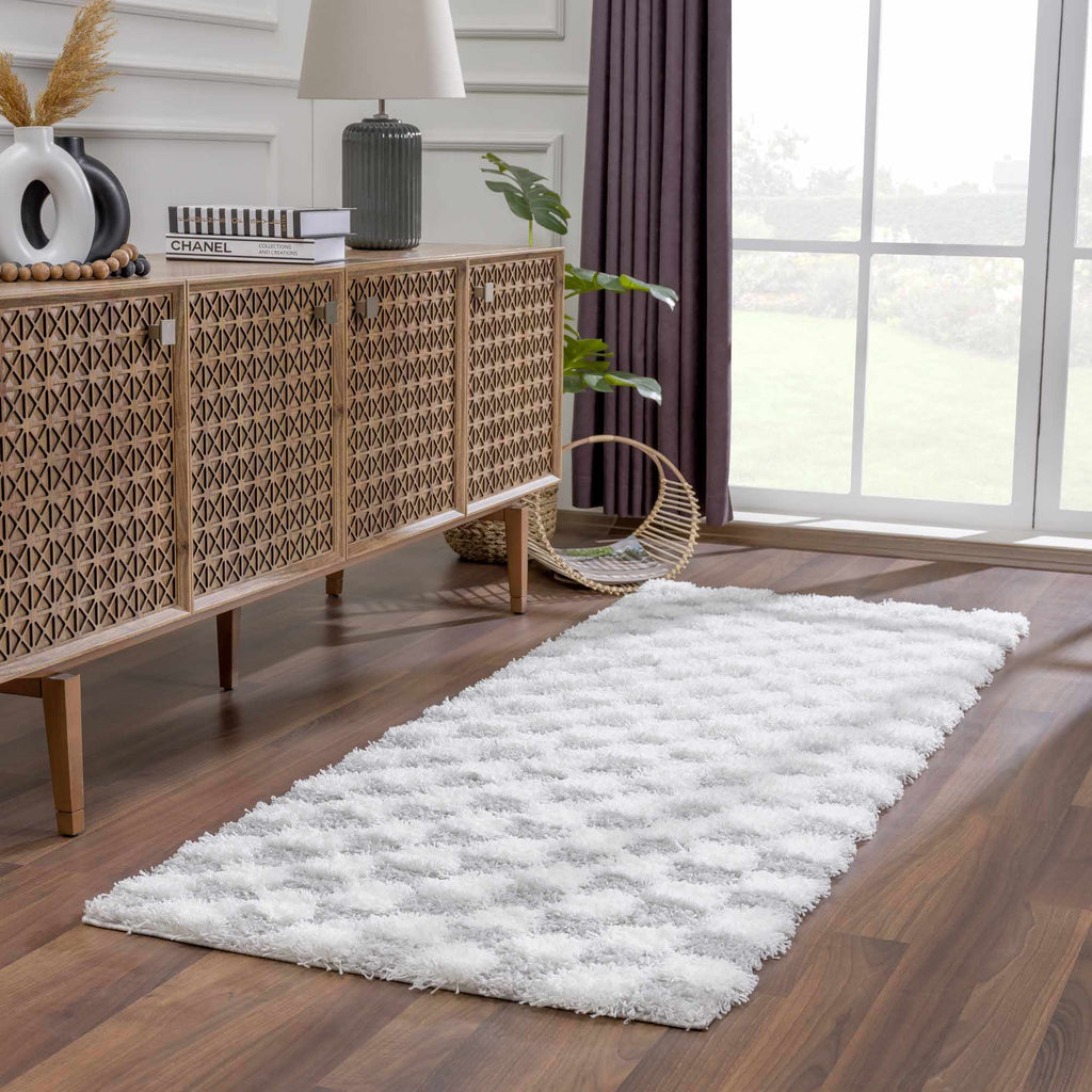 Hauteloom Atira SUSGATIRBA4 Light Gray Machine Made Polypropylene Rug