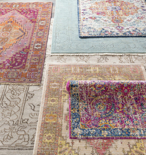 Hauteloom Vick VIC Teal Machine Made Polypropylene Rug