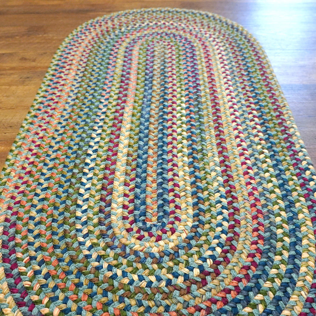 Colonial Mills Cloverdale Wool VL05 Multi-Teal Rug