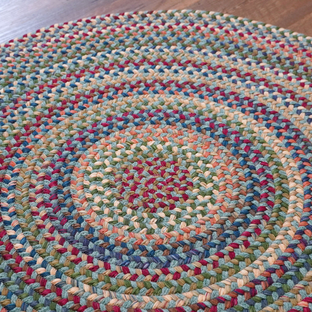 Colonial Mills Cloverdale Wool VL05 Multi-Teal Rug