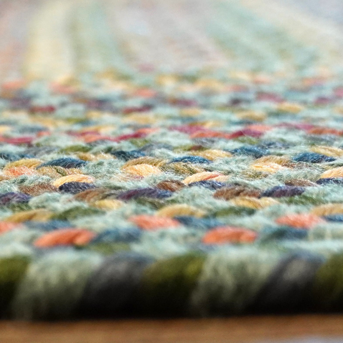 Colonial Mills Cloverdale Wool VL05 Multi-Teal Rug