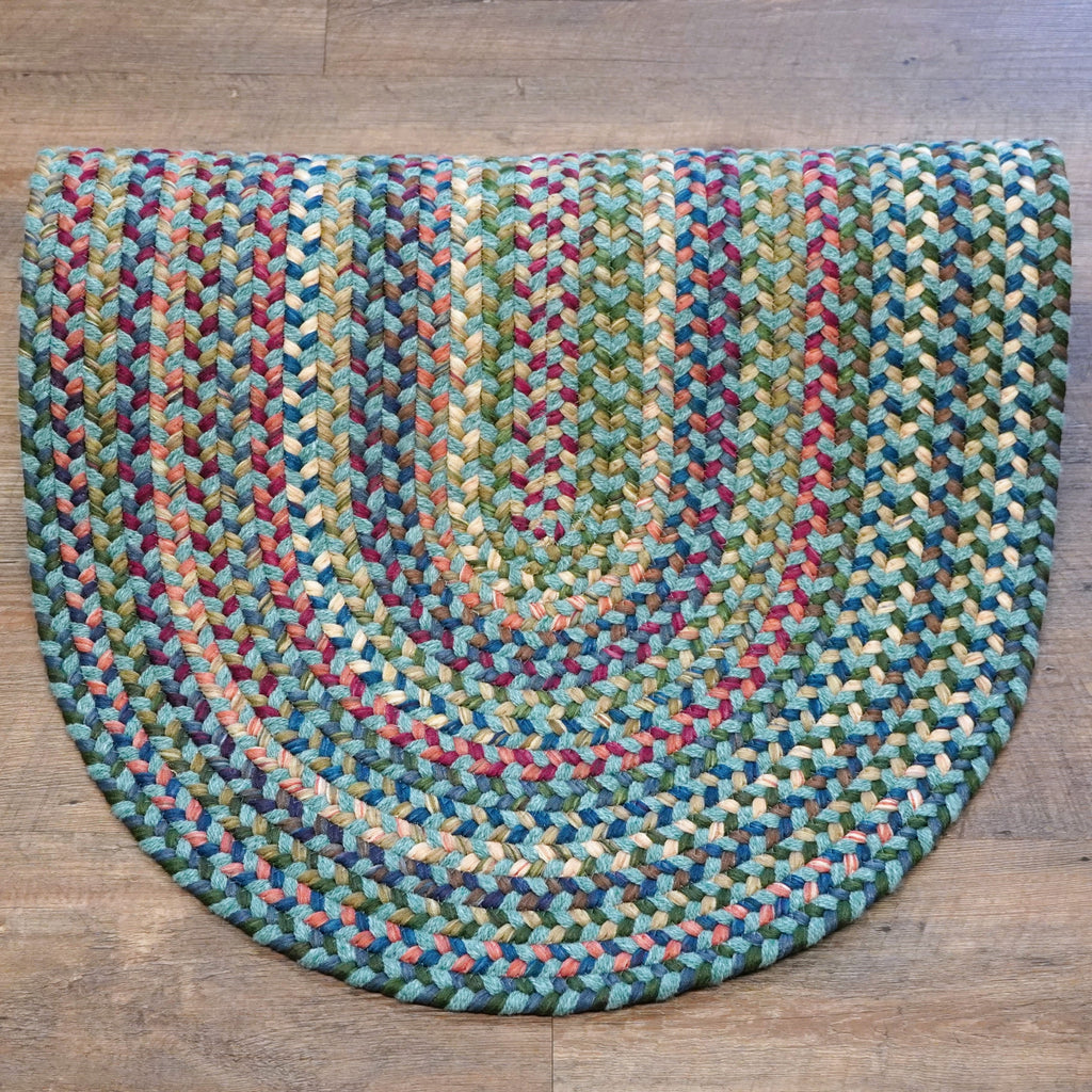 Colonial Mills Cloverdale Wool VL05 Multi-Teal Rug