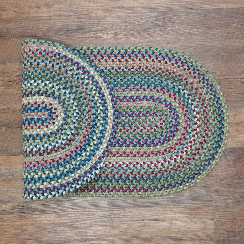 Colonial Mills Cloverdale Wool VL05 Multi-Teal Rug