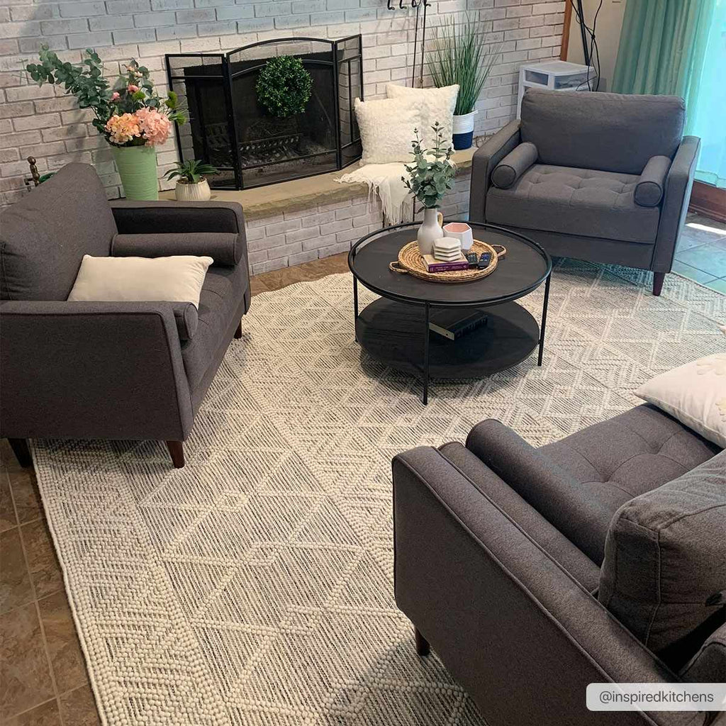 Hauteloom Whittington WH Medium Gray Woven/Flatwoven Wool Rug