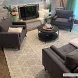 Hauteloom Whittington WH Medium Gray Woven/Flatwoven Wool Rug