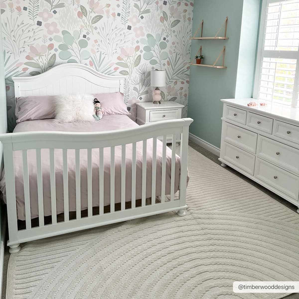 Hauteloom Deron SLYBDERONA1 White Machine Made Polypropylene Rug