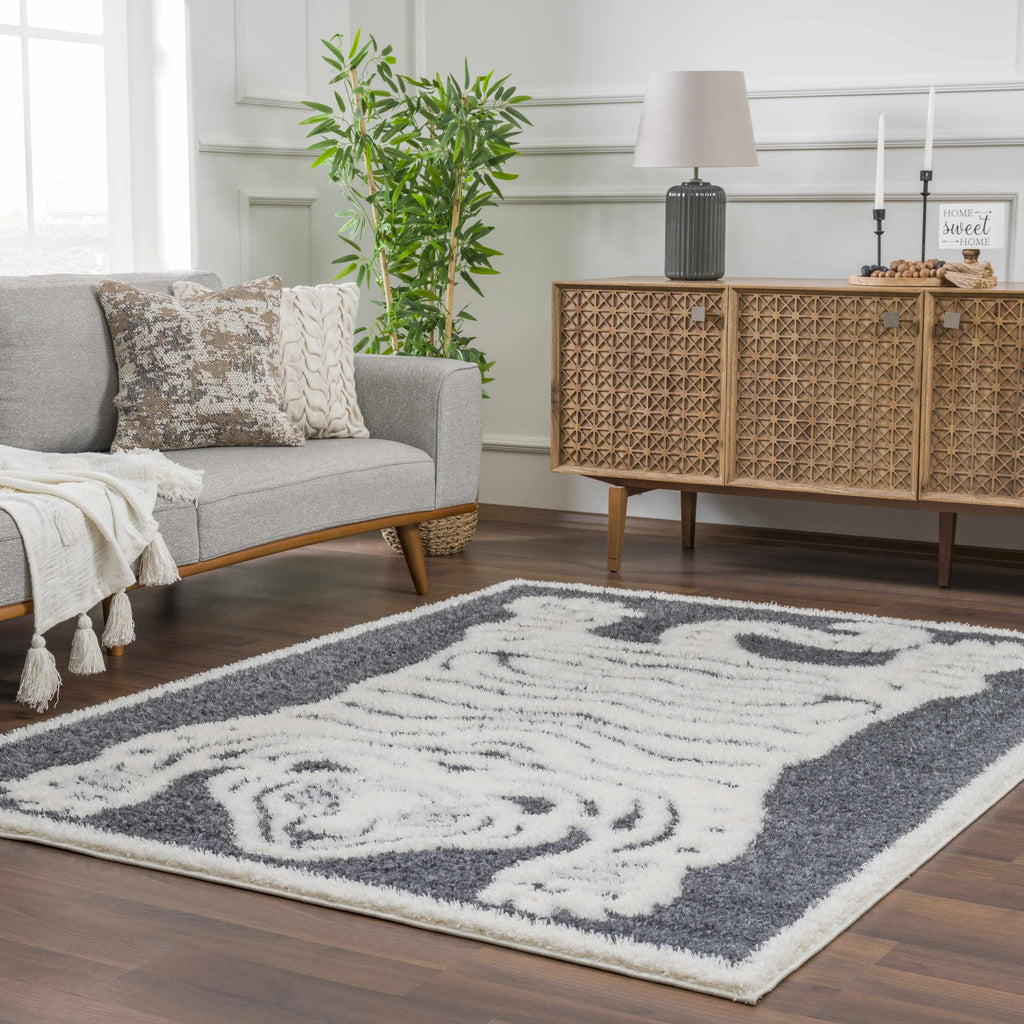 Hauteloom Zane HRDOZANEPA2 Cream Machine Made Polyester Rug