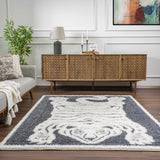 Hauteloom Zane HRDOZANEPA2 Cream Machine Made Polyester Rug