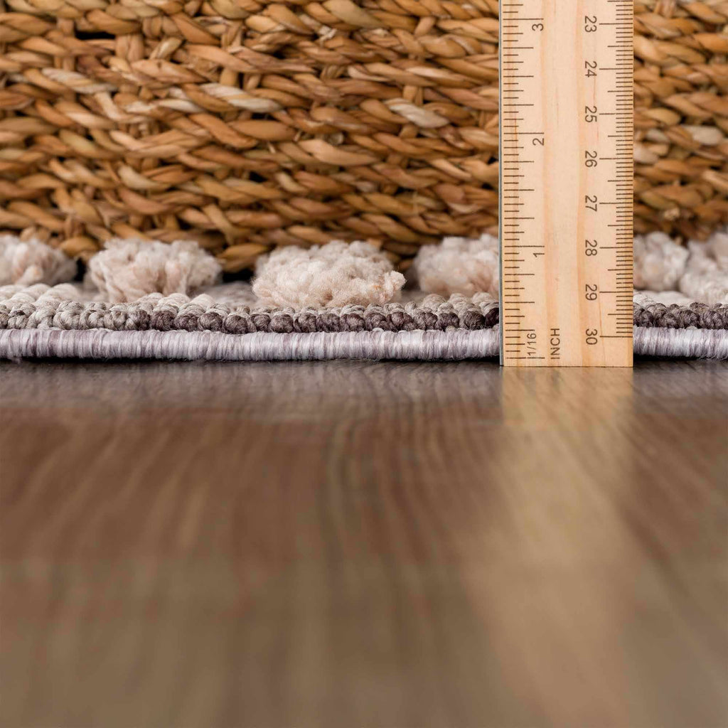 Hauteloom Maulawin MAULA Charcoal Machine Made Polyester Rug