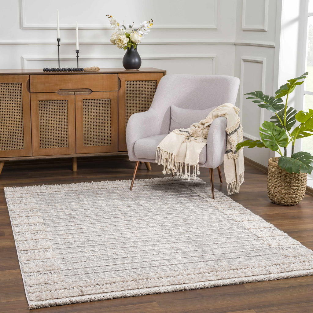 Hauteloom Sulak SLK Charcoal Machine Made Polyester Rug