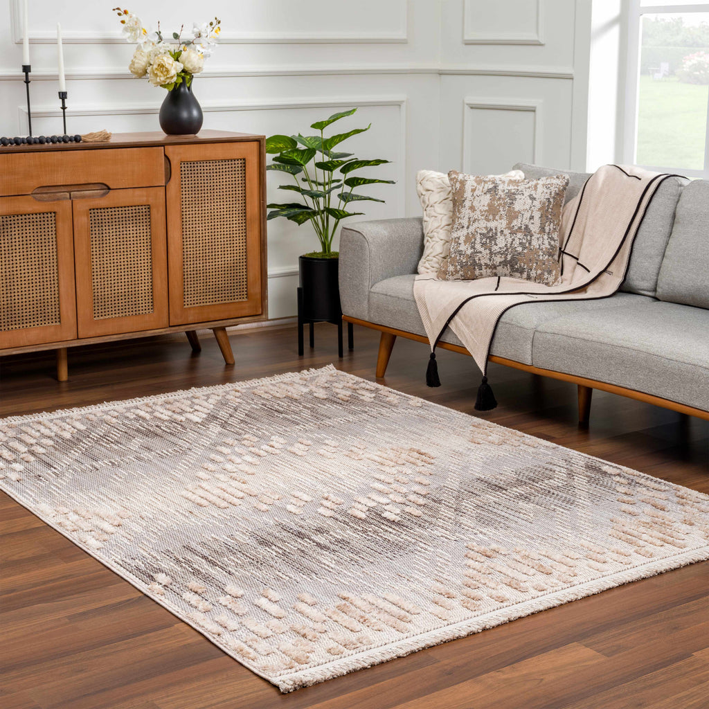 Hauteloom Poydras POYD Charcoal Machine Made Polyester Rug