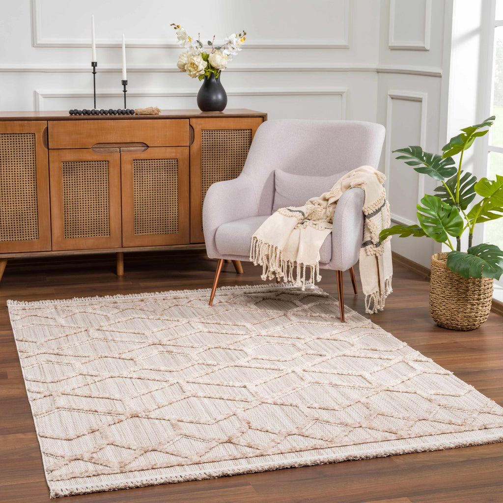 Hauteloom Malilinao MLLUH Cream Machine Made Polyester Rug