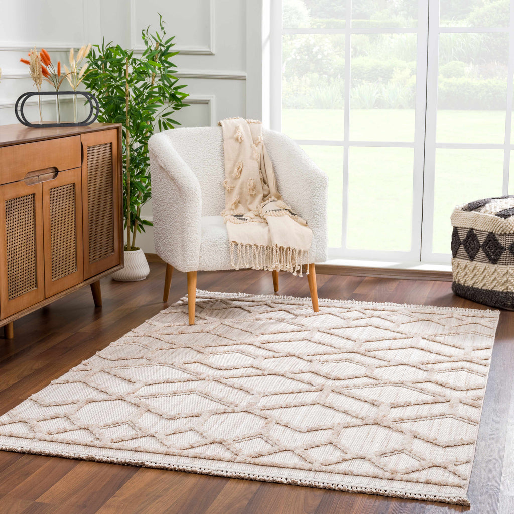Hauteloom Malilinao MLLUH Cream Machine Made Polyester Rug