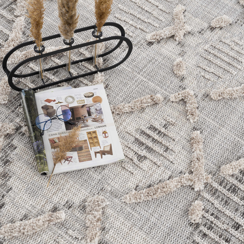 Hauteloom Bogtong BOGT Charcoal Machine Made Polyester Rug