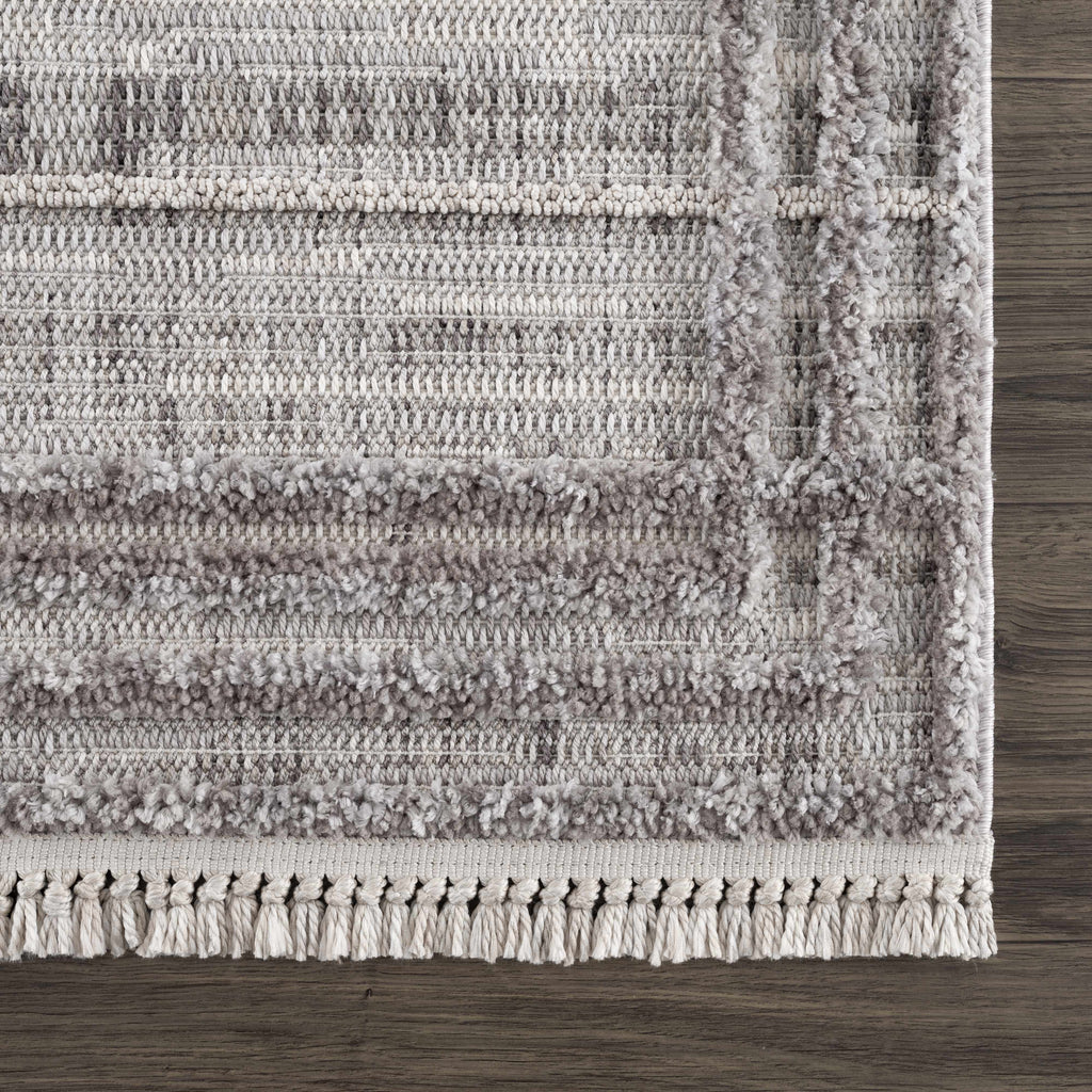Hauteloom Barurao BARU Charcoal Machine Made Polyester Rug