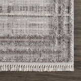 Hauteloom Barurao BARU Charcoal Machine Made Polyester Rug