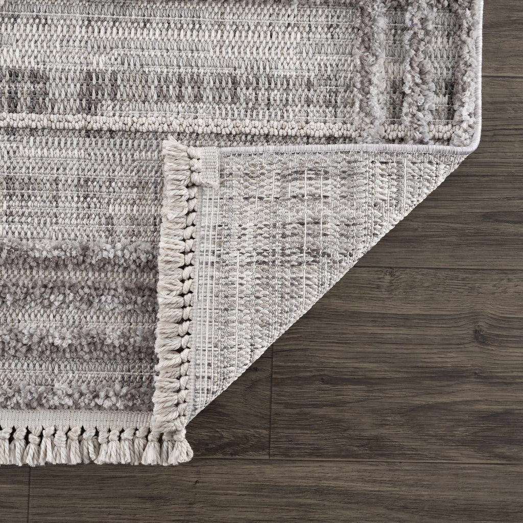 Hauteloom Barurao BARU Charcoal Machine Made Polyester Rug