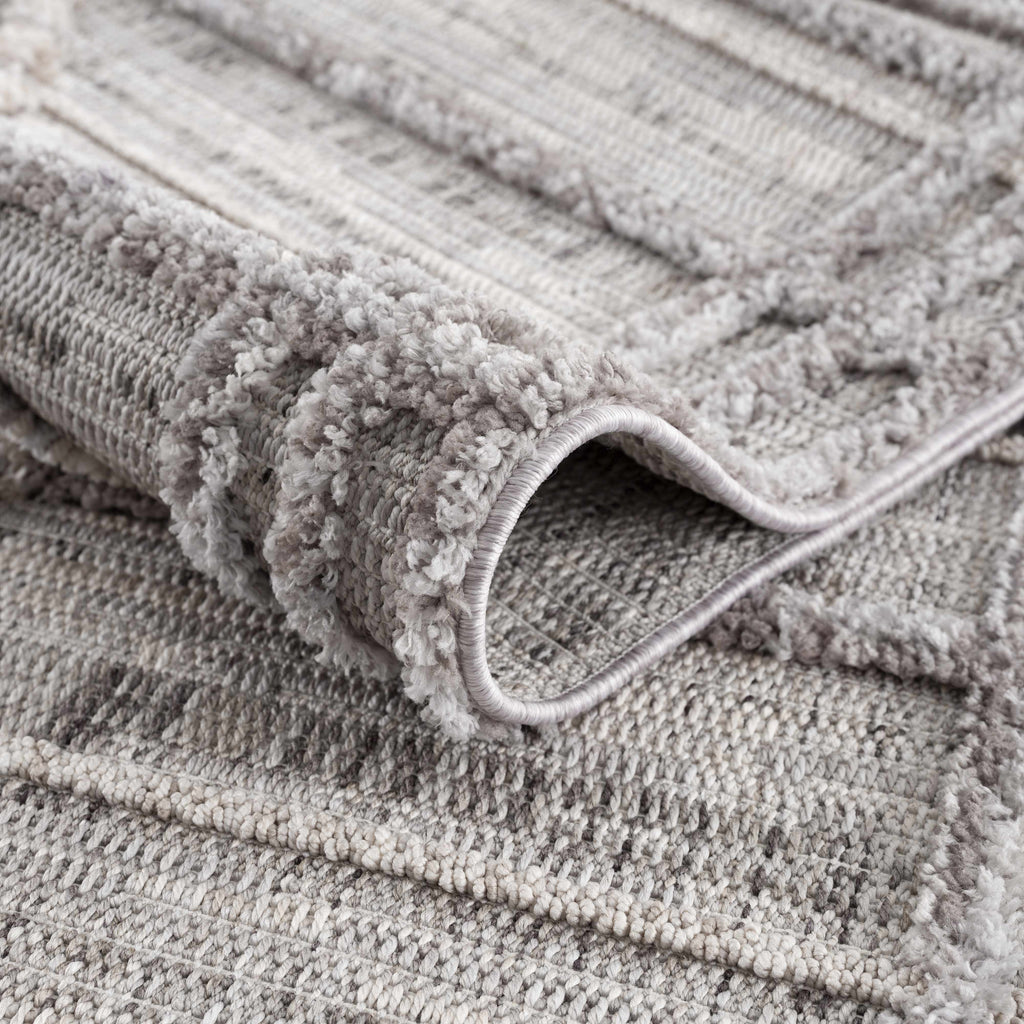 Hauteloom Barurao BARU Charcoal Machine Made Polyester Rug