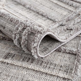 Hauteloom Barurao BARU Charcoal Machine Made Polyester Rug