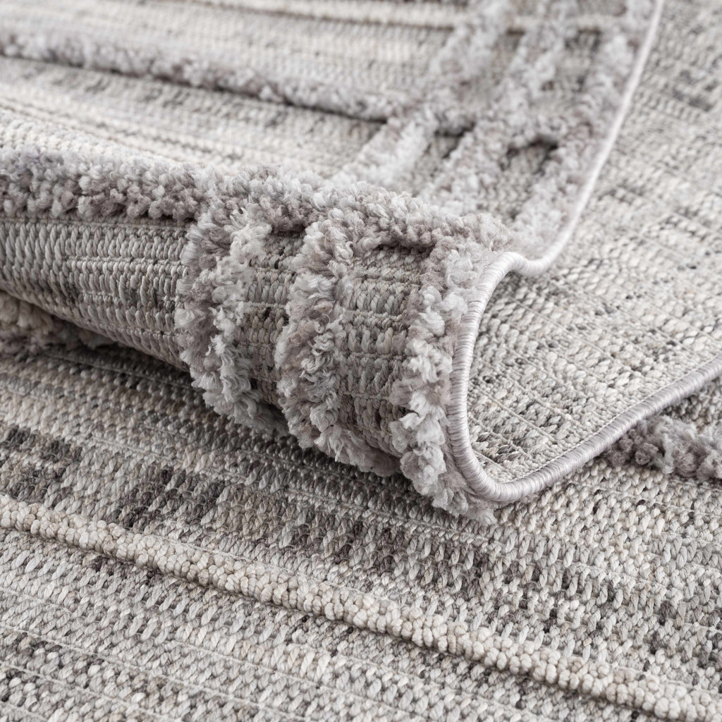 Hauteloom Barurao BARU Charcoal Machine Made Polyester Rug