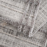 Hauteloom Barurao BARU Charcoal Machine Made Polyester Rug