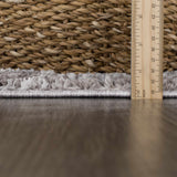Hauteloom Barurao BARU Charcoal Machine Made Polyester Rug