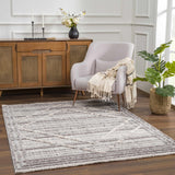 Hauteloom Barurao BARU Charcoal Machine Made Polyester Rug