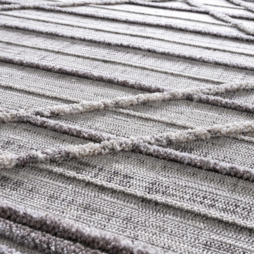 Hauteloom Barurao BARU Charcoal Machine Made Polyester Rug