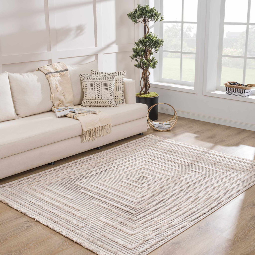 Hauteloom Lunao LUNAO Charcoal Machine Made Polyester Rug