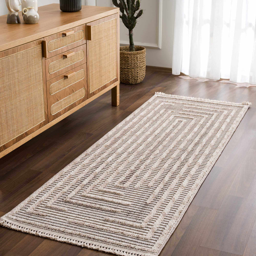 Hauteloom Lunao LUNAO Charcoal Machine Made Polyester Rug