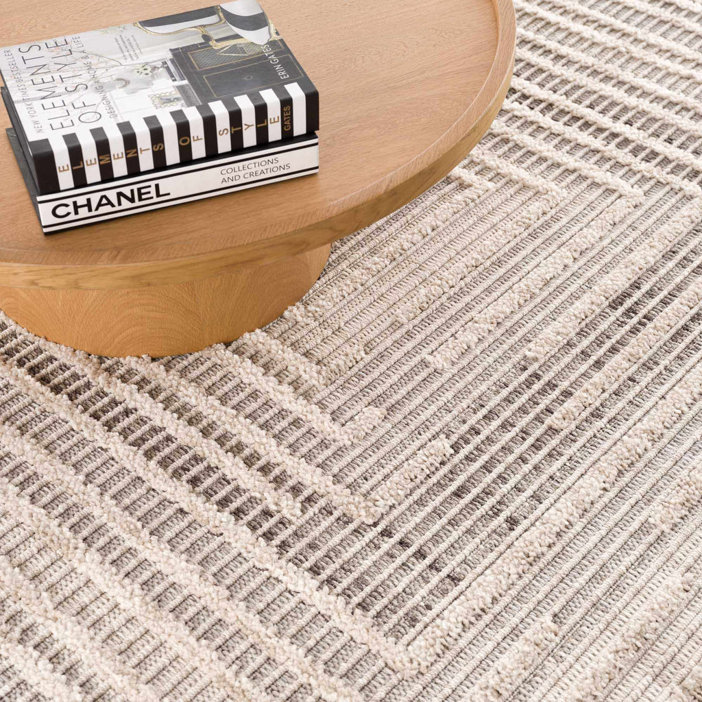 Hauteloom Lunao LUNAO Charcoal Machine Made Polyester Rug