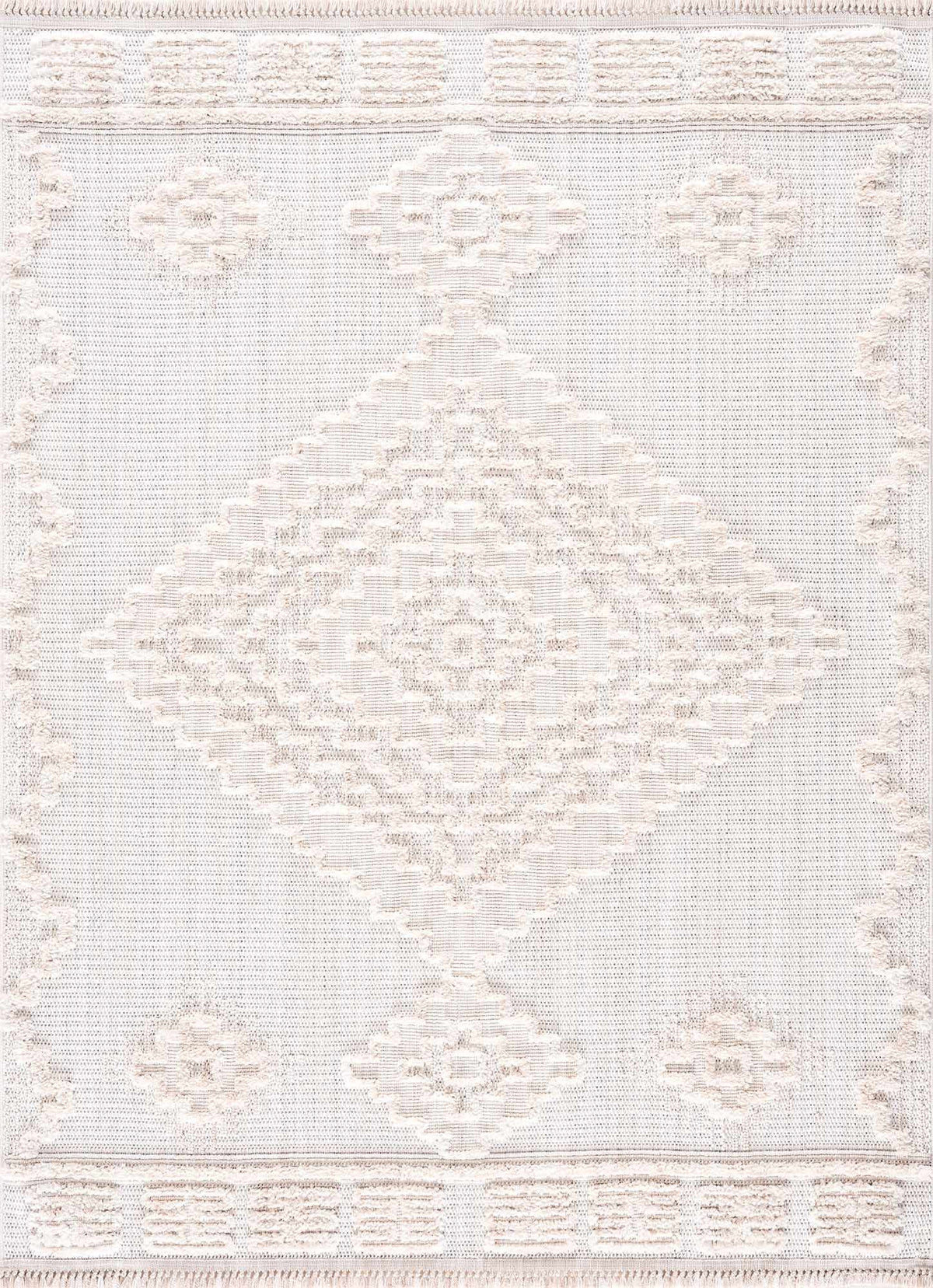 Hauteloom Rosales RSLS Cream Machine Made Polyester Rug