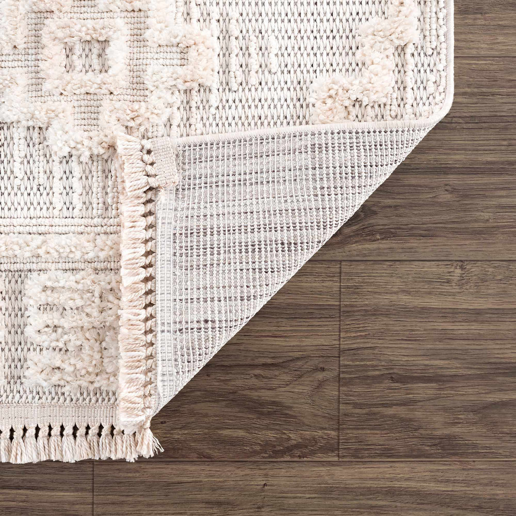Hauteloom Rosales RSLS Cream Machine Made Polyester Rug