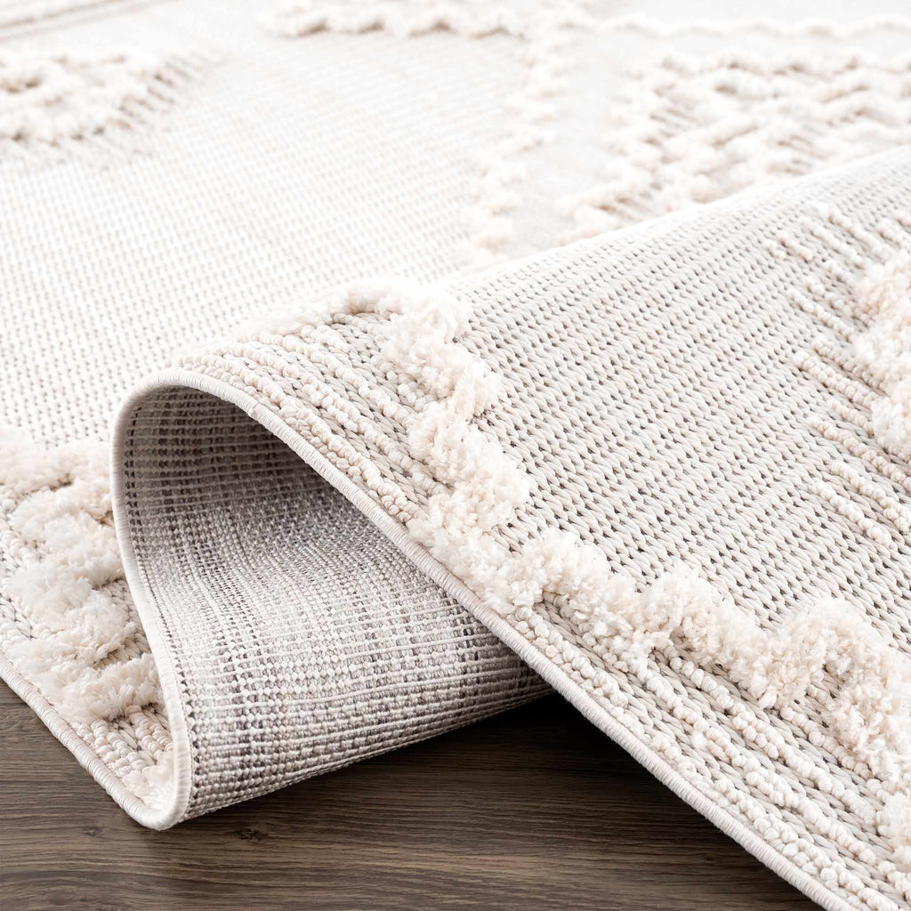 Hauteloom Rosales RSLS Cream Machine Made Polyester Rug