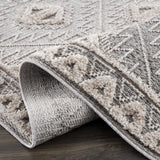 Hauteloom Agoo AGOO Charcoal Machine Made Polyester Rug