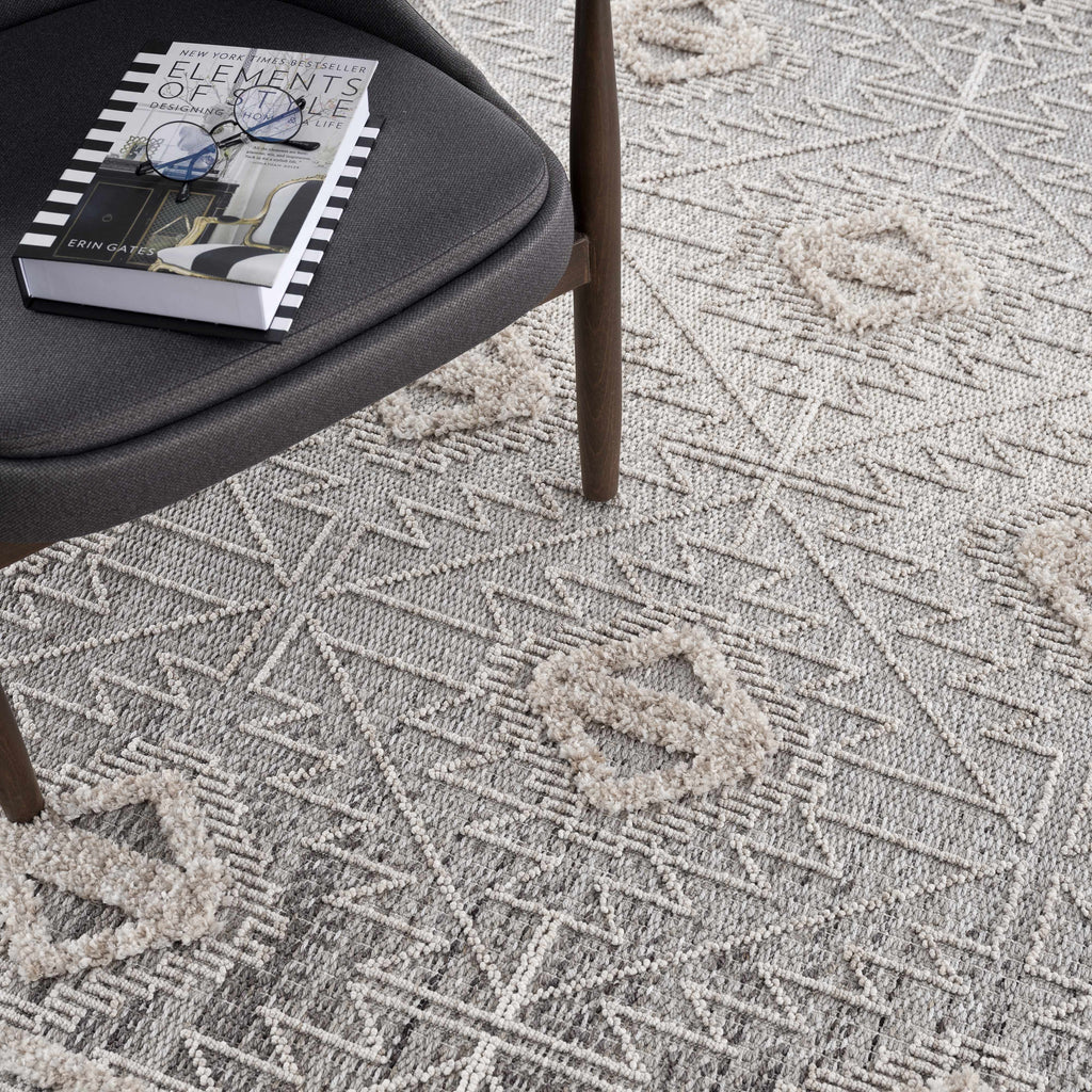 Hauteloom Agoo AGOO Charcoal Machine Made Polyester Rug