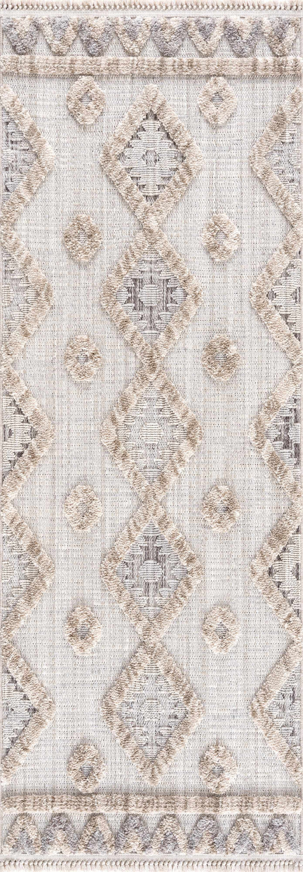 Hauteloom Serkomen HZRZSERKOA1 Gray Machine Made Polyester Rug