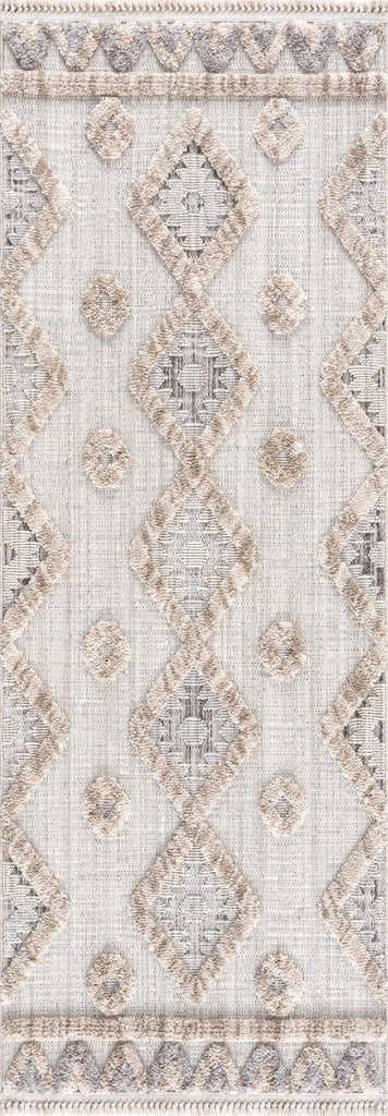 Hauteloom Serkomen HZRZSERKOA1 Gray Machine Made Polyester Rug