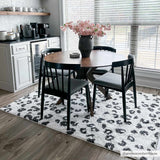 Hauteloom Zhen SBMMZHEN8A1 White Machine Made Polyester Rug