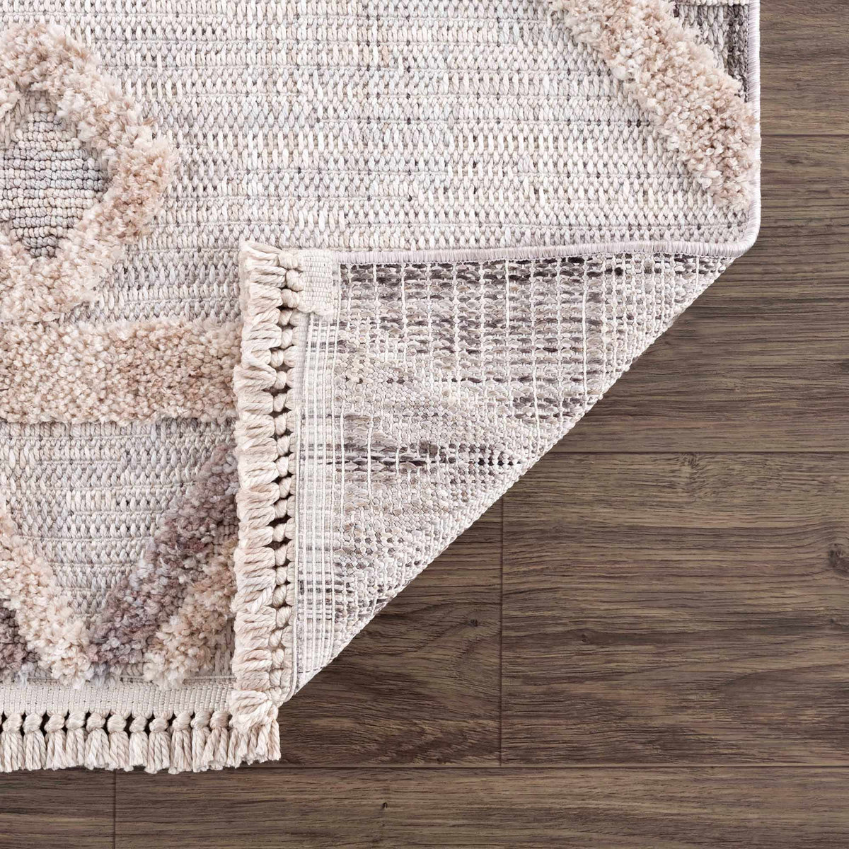 Hauteloom Serkomen HZRZSERKOA1 Gray Machine Made Polyester Rug