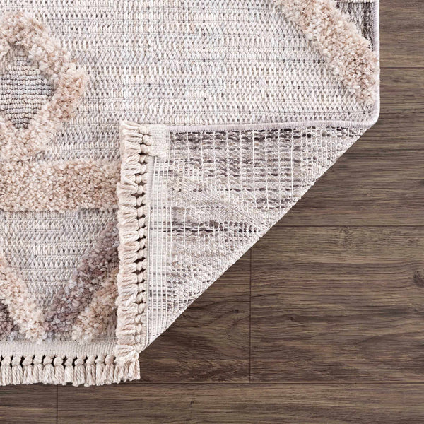 Hauteloom Serkomen HZRZSERKOA1 Gray Machine Made Polyester Rug