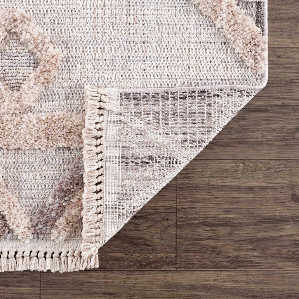 Hauteloom Serkomen HZRZSERKOA1 Gray Machine Made Polyester Rug