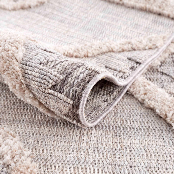 Hauteloom Serkomen HZRZSERKOA1 Gray Machine Made Polyester Rug