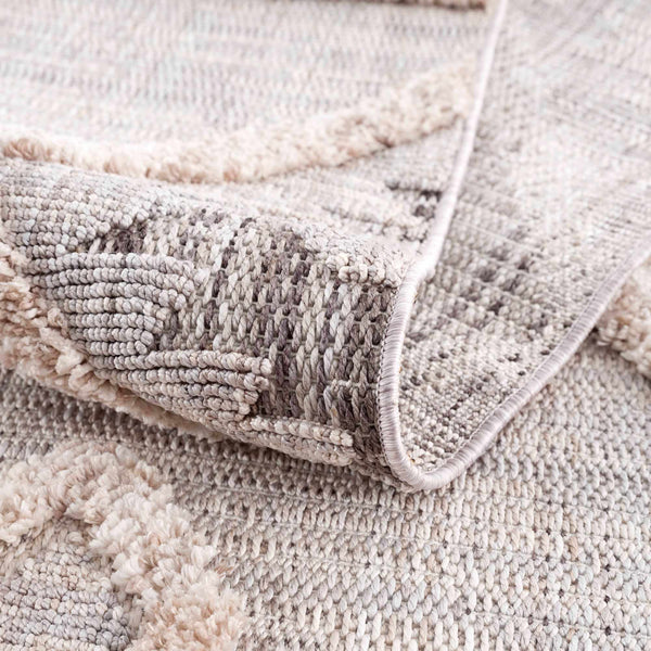 Hauteloom Serkomen HZRZSERKOA1 Gray Machine Made Polyester Rug
