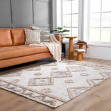Hauteloom Serkomen HZRZSERKOA1 Gray Machine Made Polyester Rug