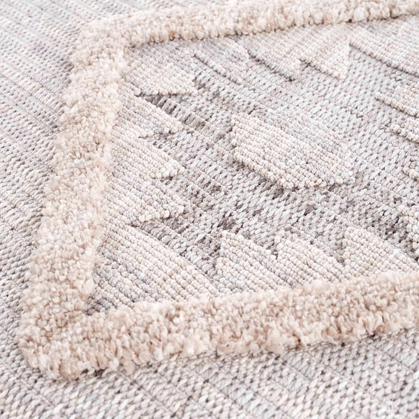 Hauteloom Serkomen HZRZSERKOA1 Gray Machine Made Polyester Rug