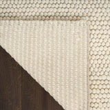 nourison pure knots knt01 ivory rug