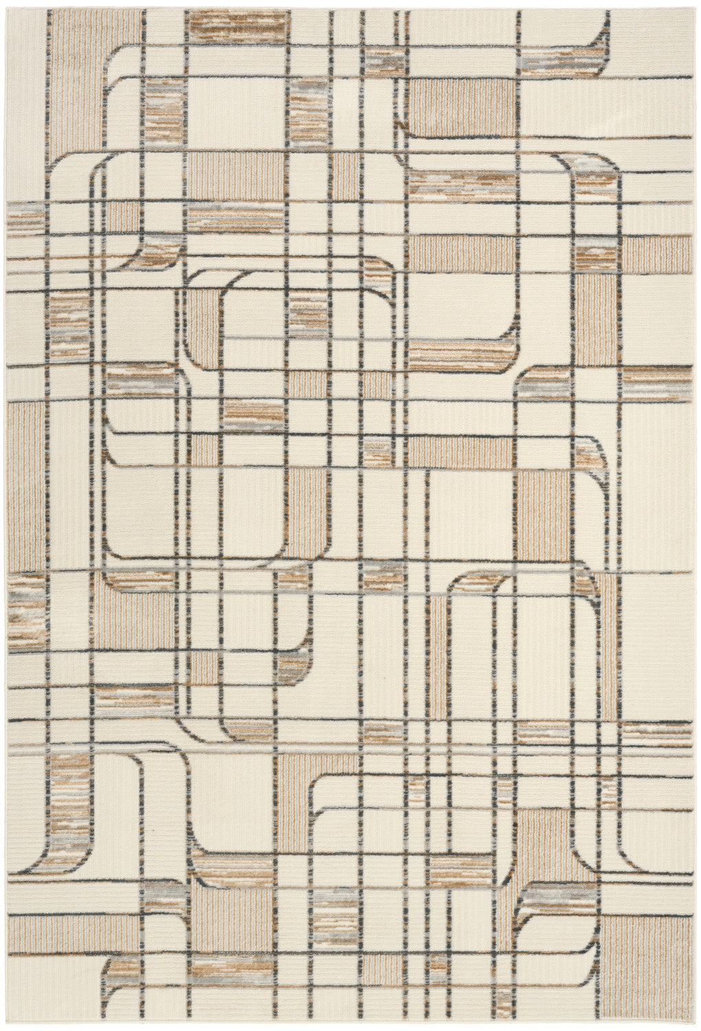 nourison nordic nrc17 ivory multicolor rug